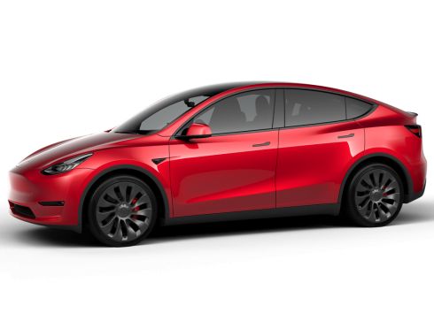 Tesla Model Y 75kWh Performance - Midnight Cherry Red
